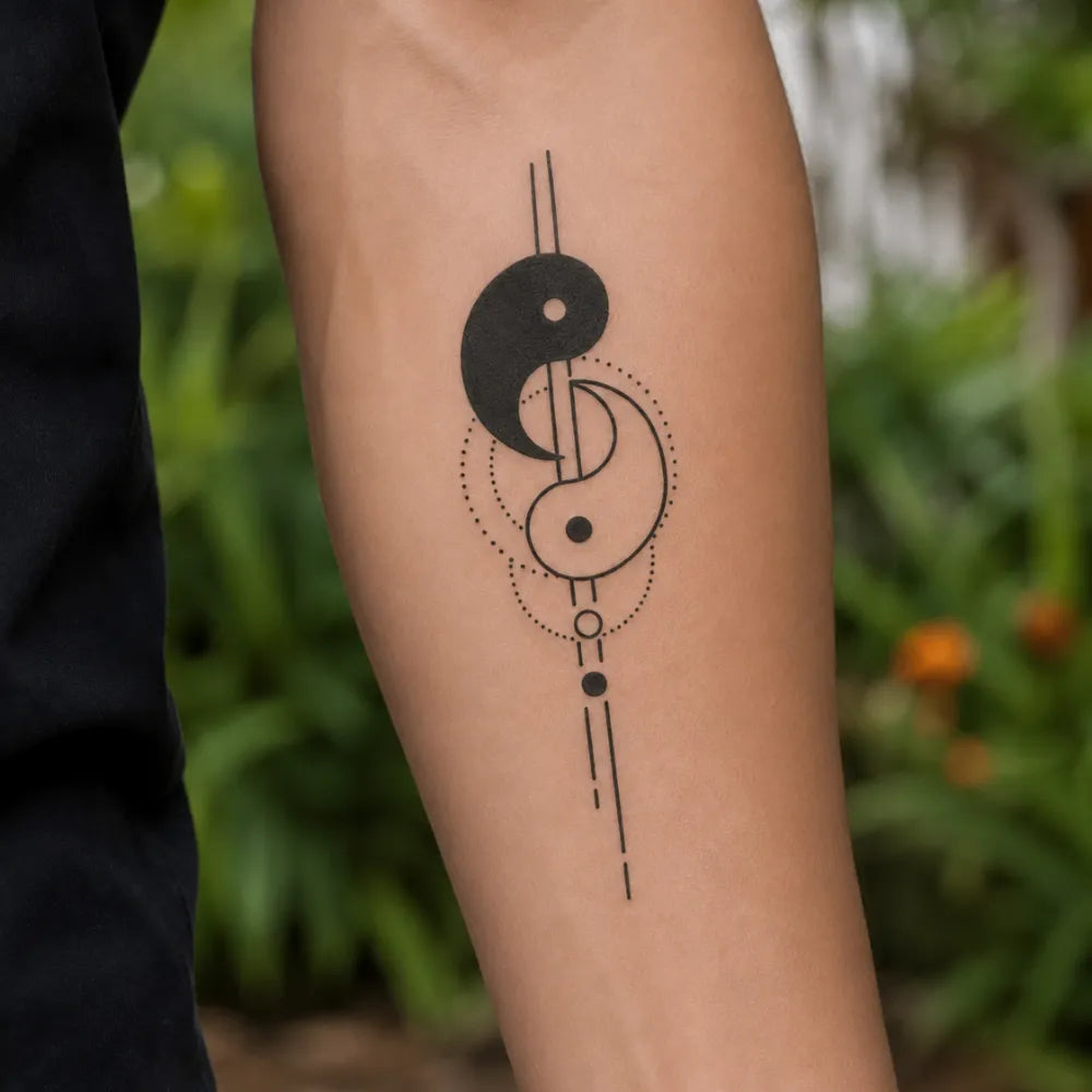 SafeTatt — Dual Balance · fotografie tetování na kůži