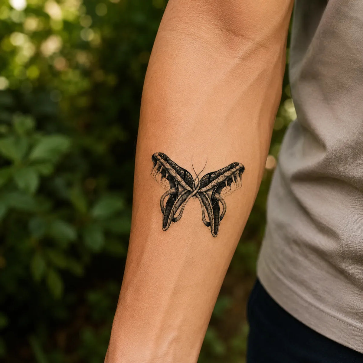 SafeTatt — Venom Wings · fotografie tetování na kůži